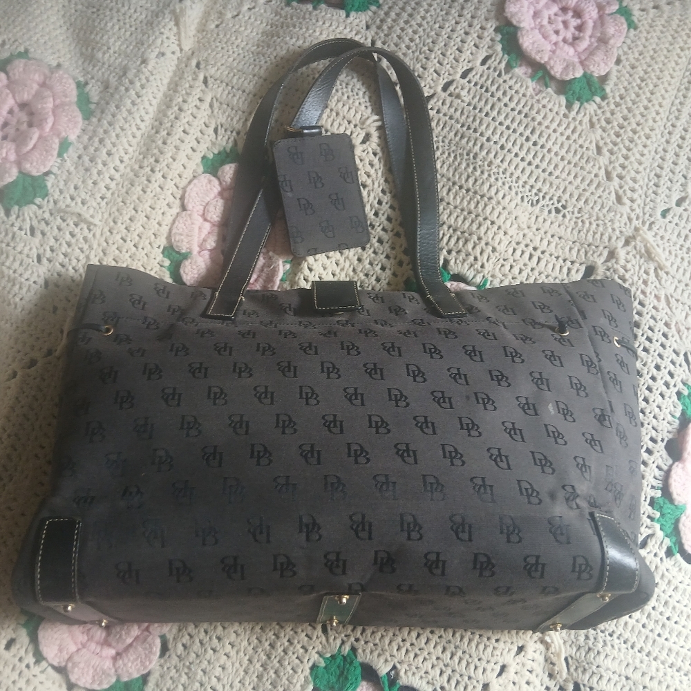 Dooney & Bourke Black Monogram Shoulder Bag